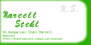 marcell stekl business card